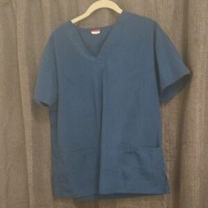 Dickies Women's Blue Scrub Top